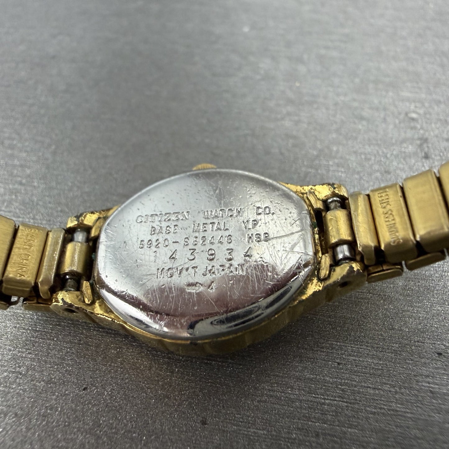 Citizen Watch Women 17mm Champagne Dial Gold Tone 5920S62446 New Battery9