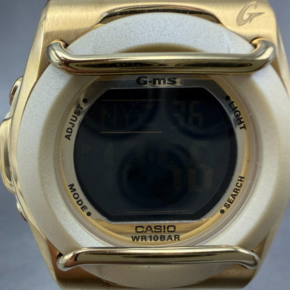 Casio Baby-G BGA-160 Watch Women 37mm Black Dial Gold Tone Analog Digital Works1