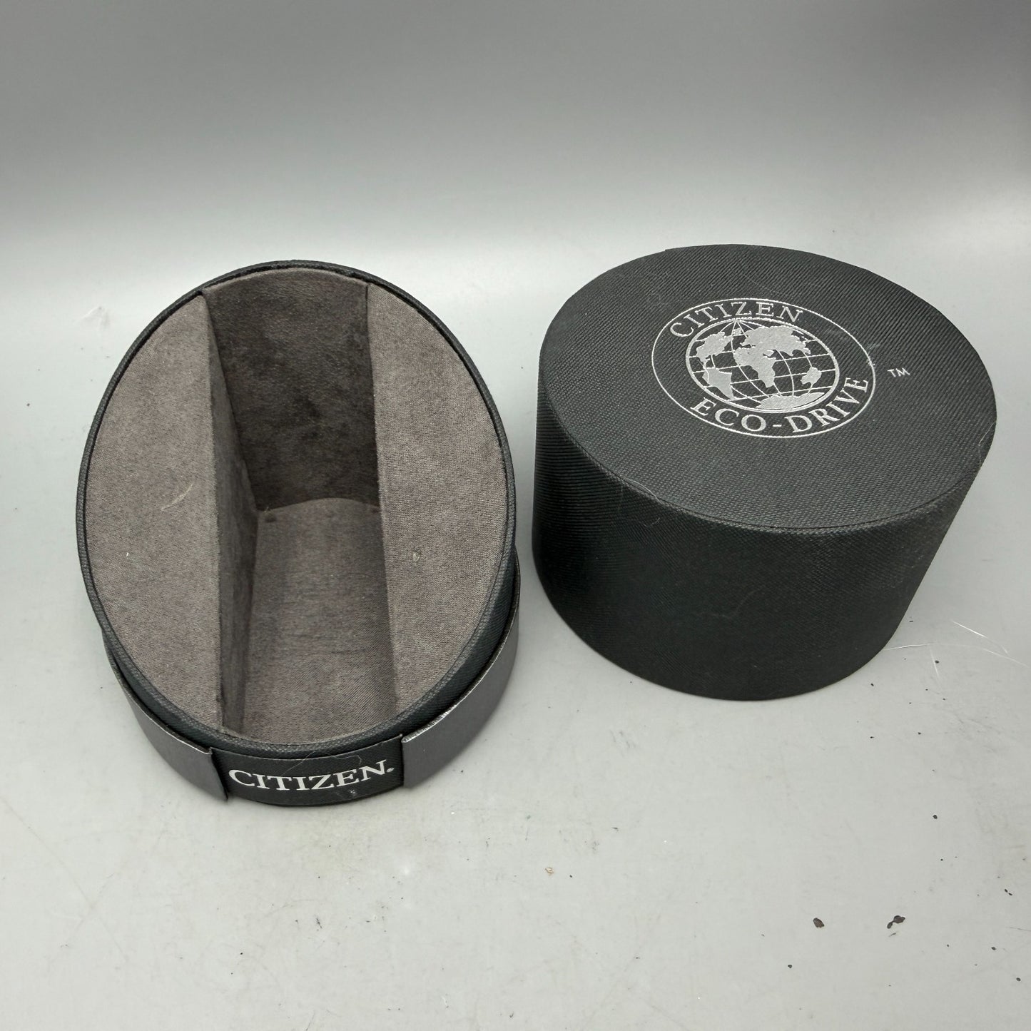 Citizen Presentation Watch Box Case Black Cardboard Round 2010's Eco-Drive3