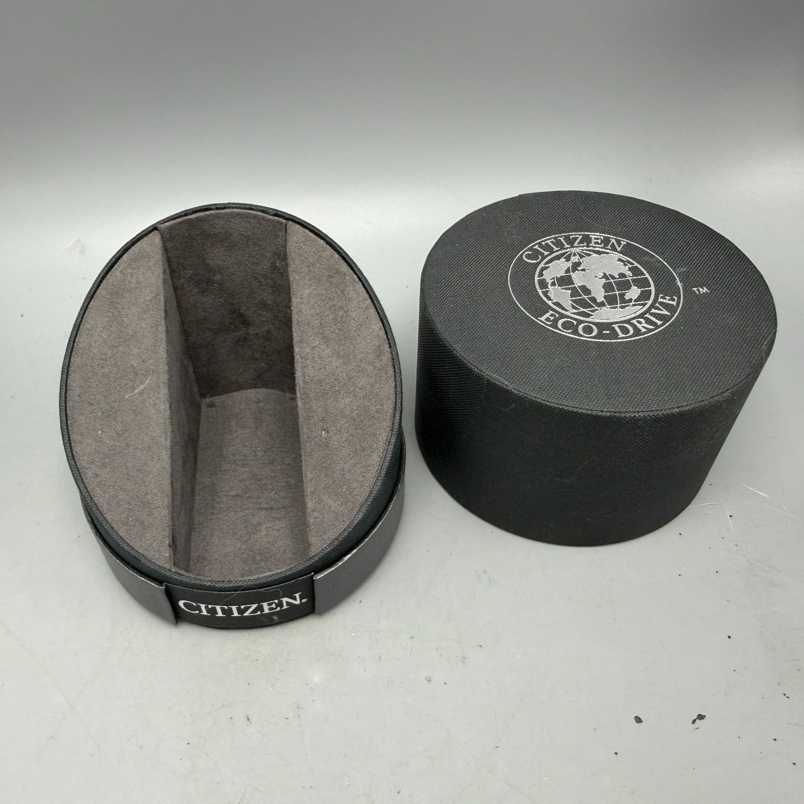 Citizen Presentation Watch Box Case Black Cardboard Round 2010's Eco-Drive3