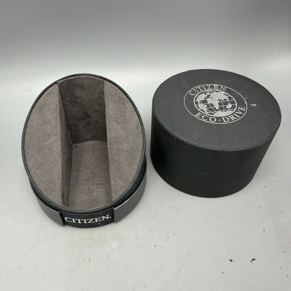 Citizen Presentation Watch Box Case Black Cardboard Round 2010's Eco-Drive3