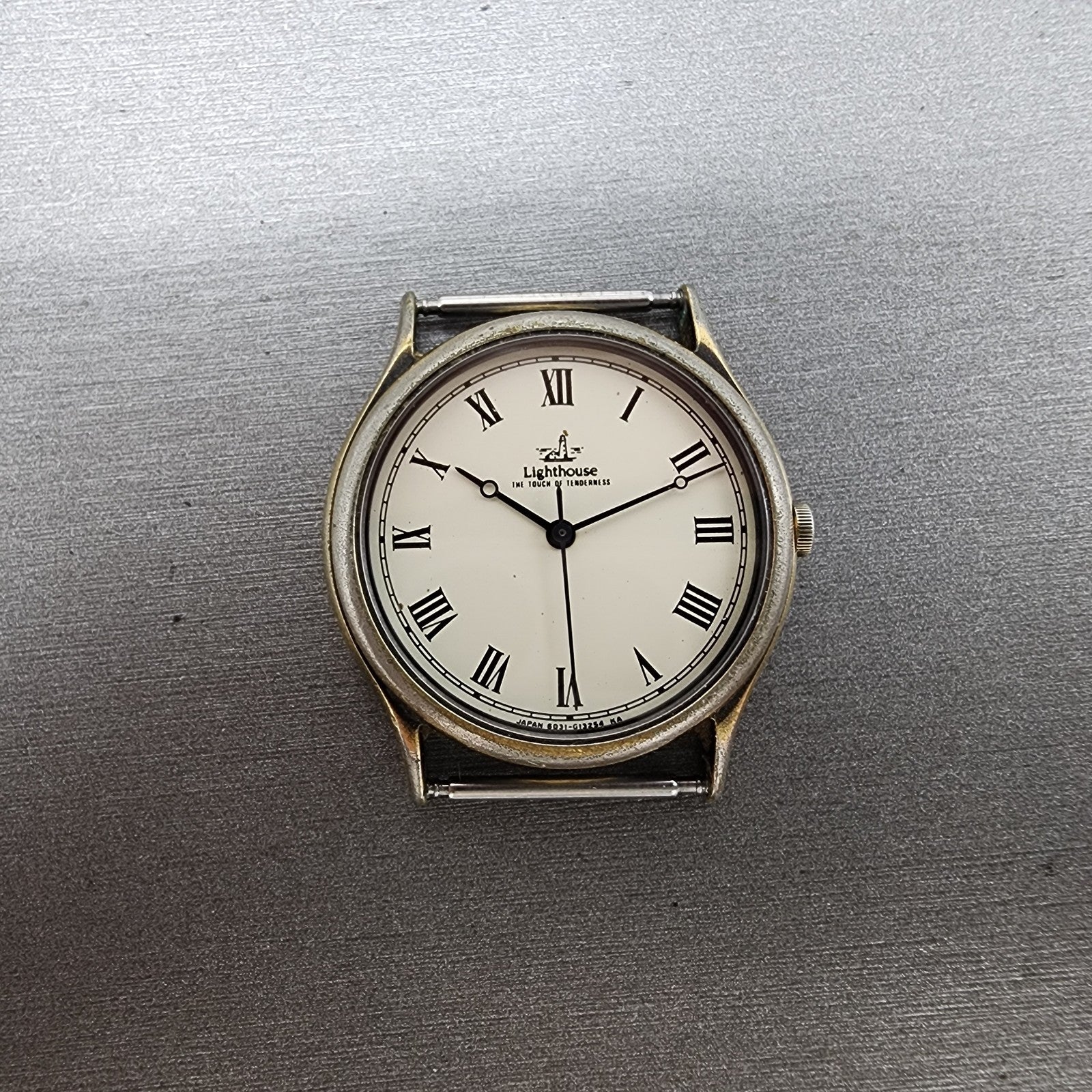 citizen Lighthouse Watch Men 31mm White Dial Gold Tone 6031G04223 PARTS0