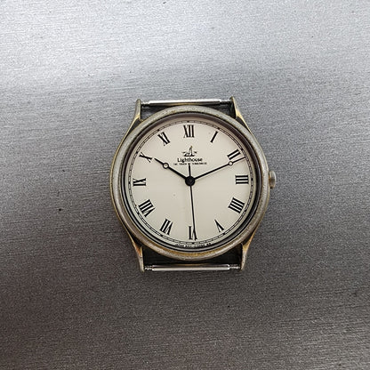 citizen Lighthouse Watch Men 31mm White Dial Gold Tone 6031G04223 PARTS0