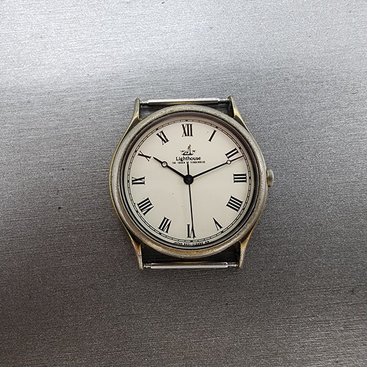 citizen Lighthouse Watch Men 31mm White Dial Gold Tone 6031G04223 PARTS0