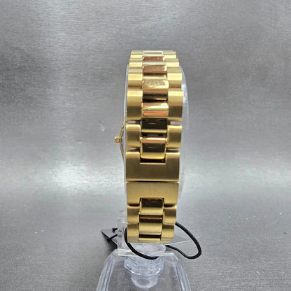 Bulova Watch Women 24mm MOP Dial Gold Tone Round Crystal Bezel 98L315 New batt 28
