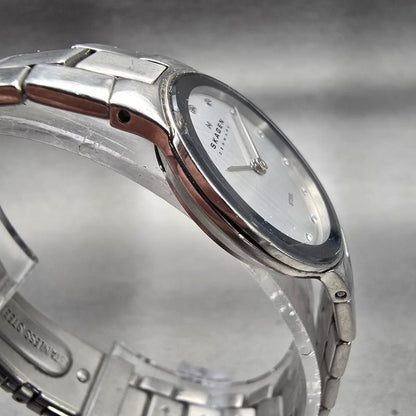 Skagen Steel Watch Women 25mm Silver Dial Silver Tone Round 430SSXD New Battery3