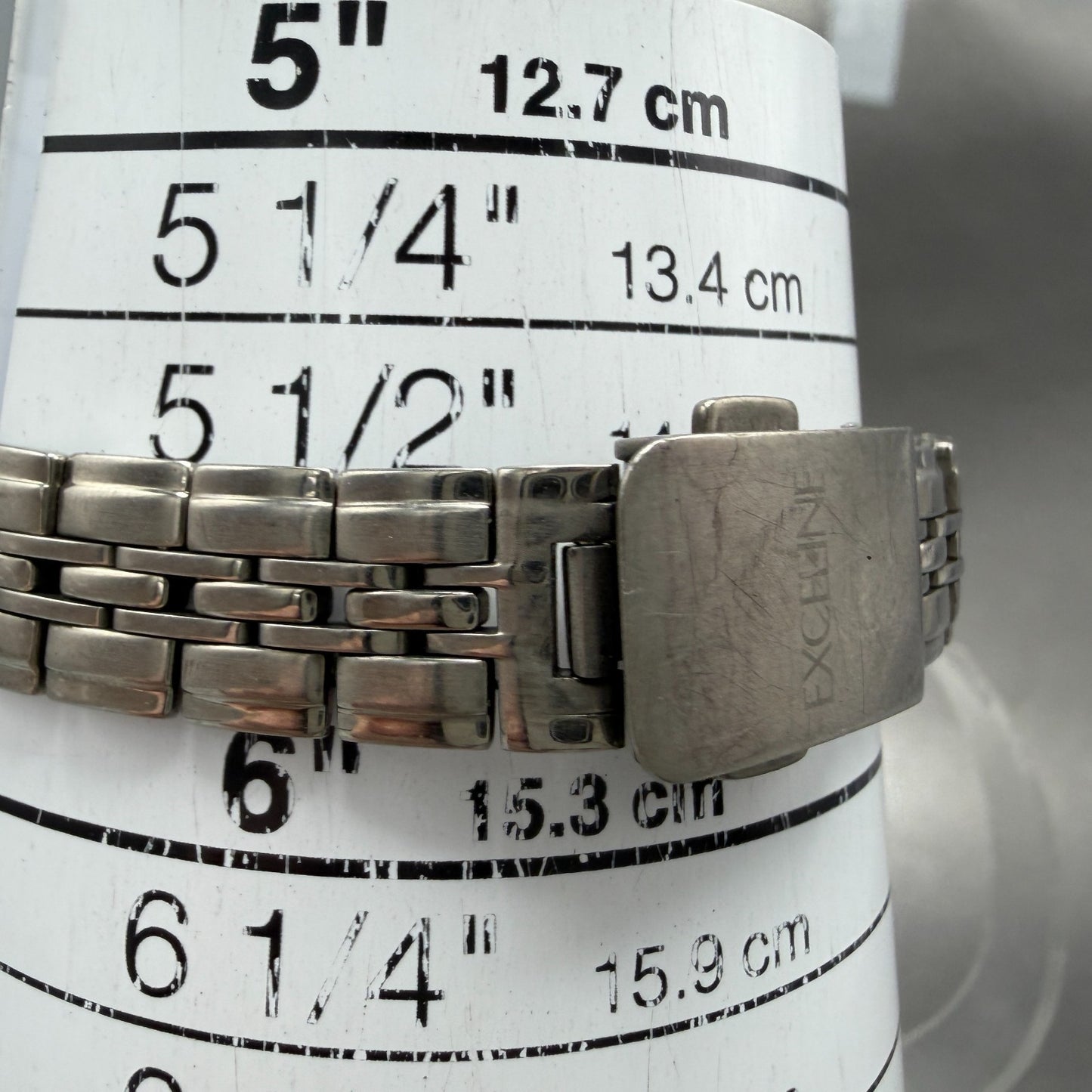 Seiko Exceline Watch Women 24mm Silver Dial Titanium Round 4J41-0070 New Battery10