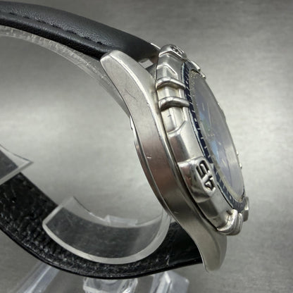 P Guionnet GMT Watch Men 40mm Blue Dial Steel Date Round  New Battery3