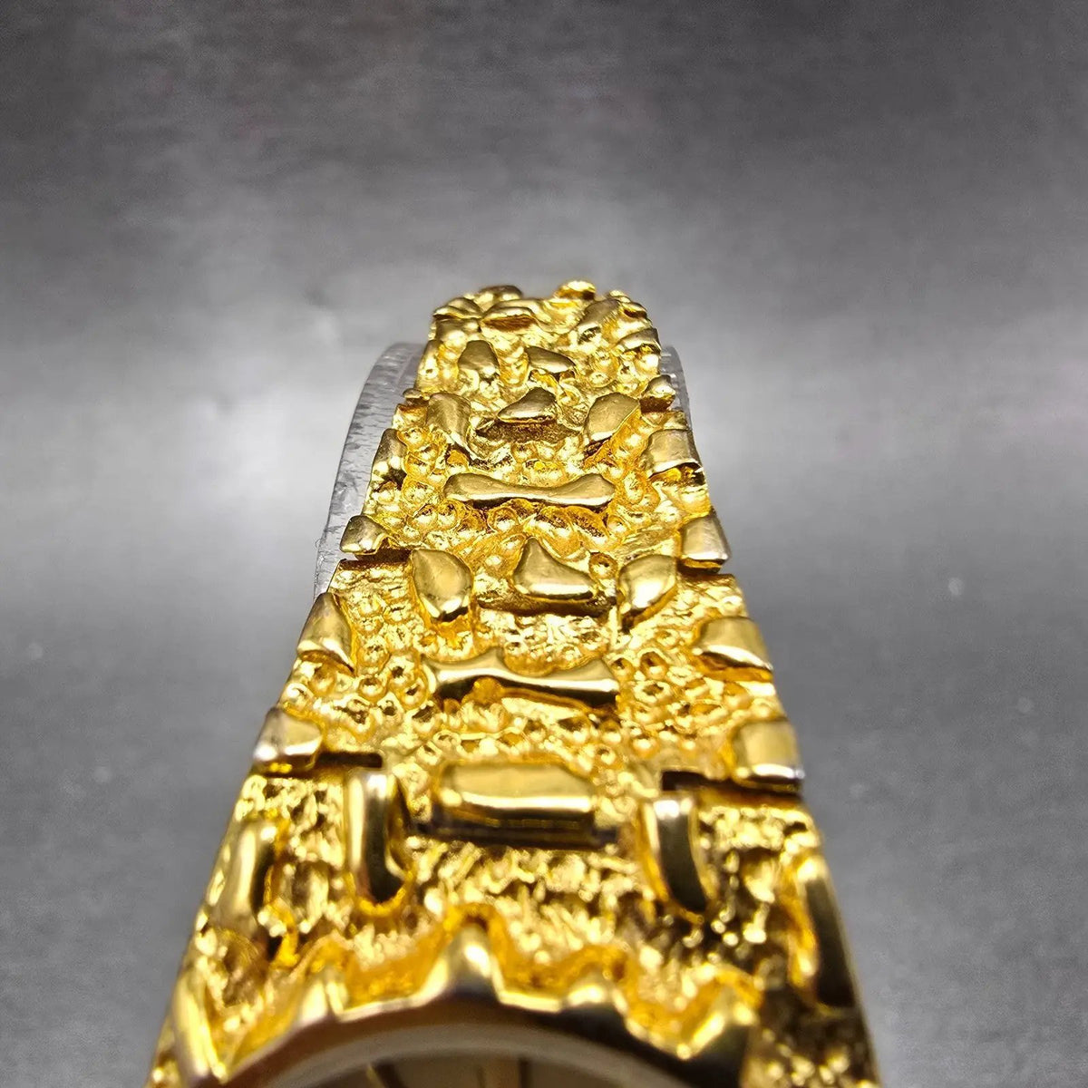 Gruen Watch Women 24mm Gold Dial Gold Nugget Case Tone New Battery VTG4