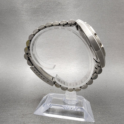 ALBA Dive Watch Men 41mm White Dial Silver Tone Daydate Round V7438B60 PARTS10