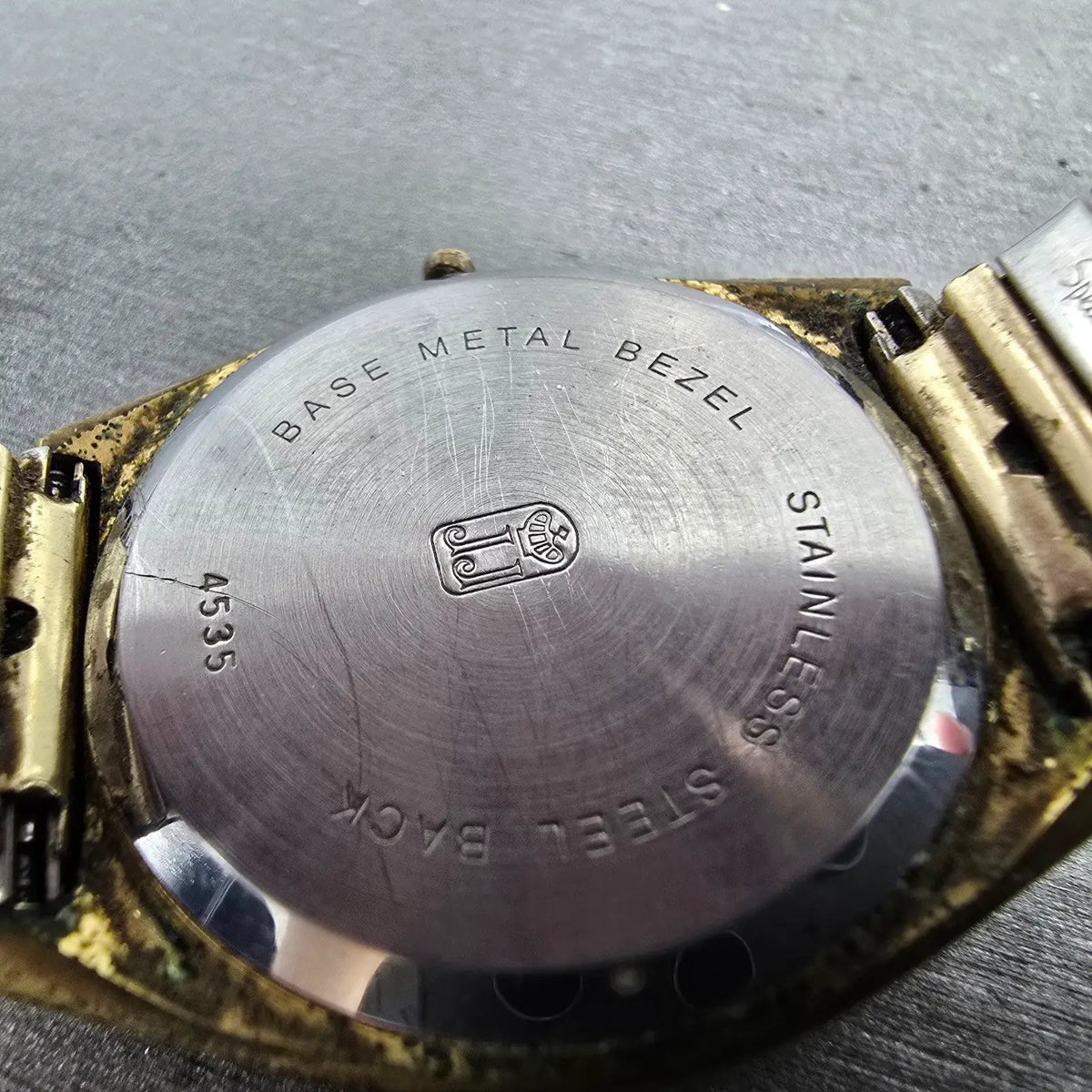 Jules Jurgensen Watch Men 34mm White Dial Gold Tone Daydate Round 4535 New Batt10