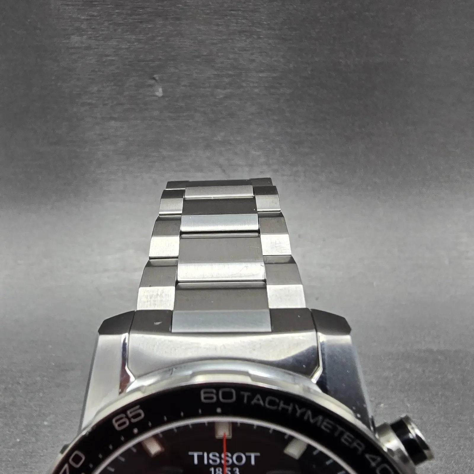 Tissot Supersport Chrono Watch Men 46mm Black Dial Steel Date Round New Battery4