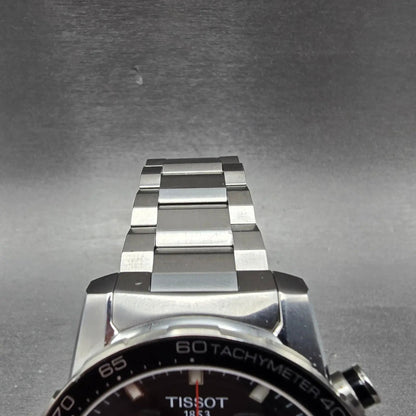 Tissot Supersport Chrono Watch Men 46mm Black Dial Steel Date Round New Battery4