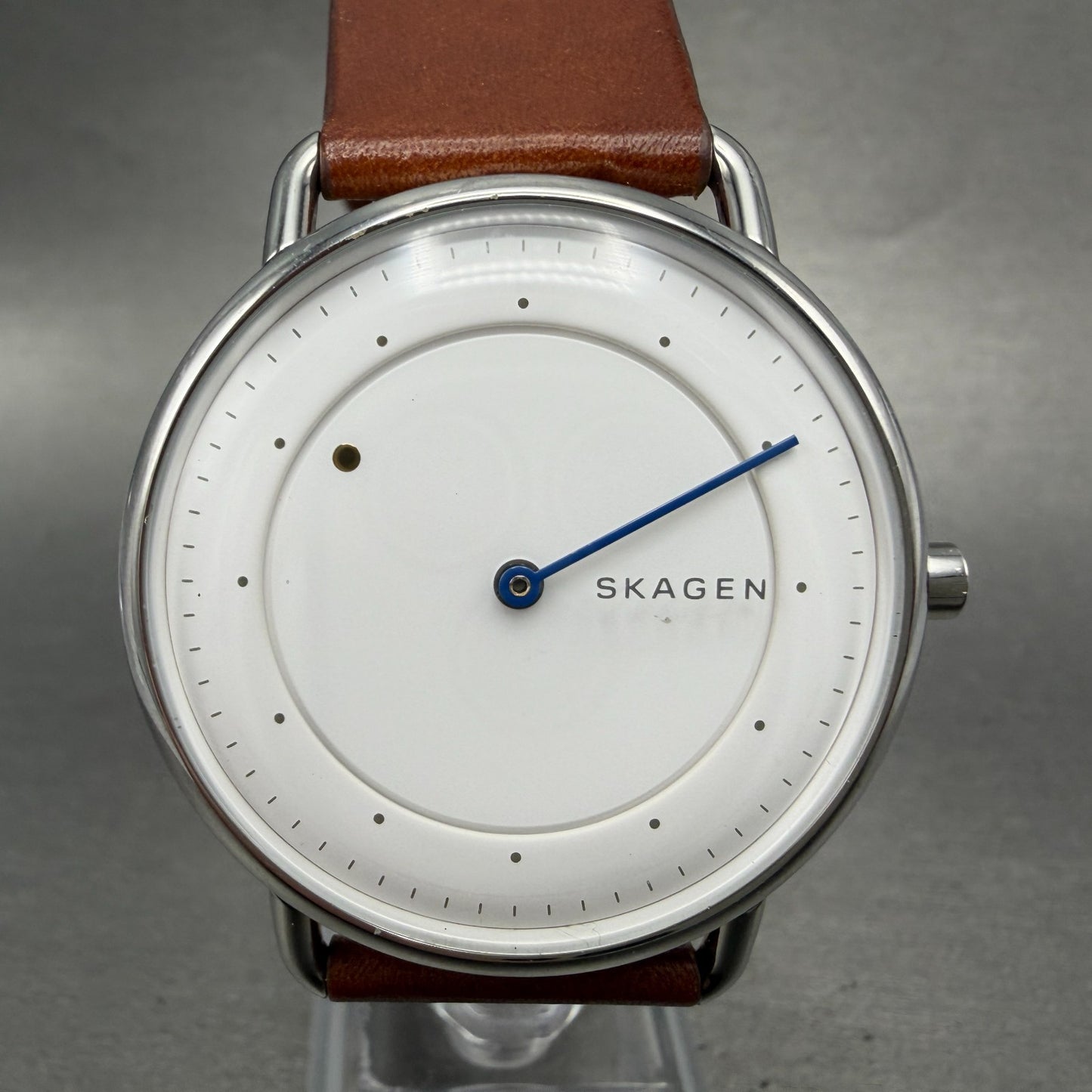 Skagen Horisont Watch Men 40mm White Dial Silver Tone SKW6487 New Battery0