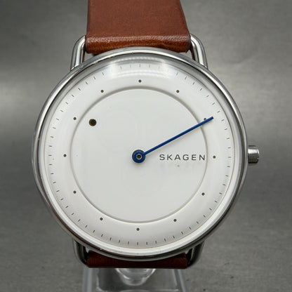 Skagen Horisont Watch Men 40mm White Dial Silver Tone SKW6487 New Battery0