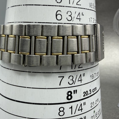 Seiko SQ Dive Watch Men 39mm White Dial Two Tone Daydate 5Y23-6130 New Battery10