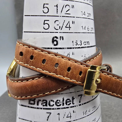 Michael kors Runway Watch Women 42mm Gold Dial Gold Tone Round MK-2256 New BattL11