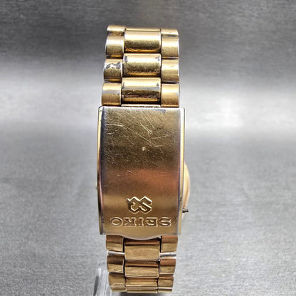 Seiko President Watch Men 36mm Gold Dial Gold Tone Daydate 5H23-8029 New Battery7