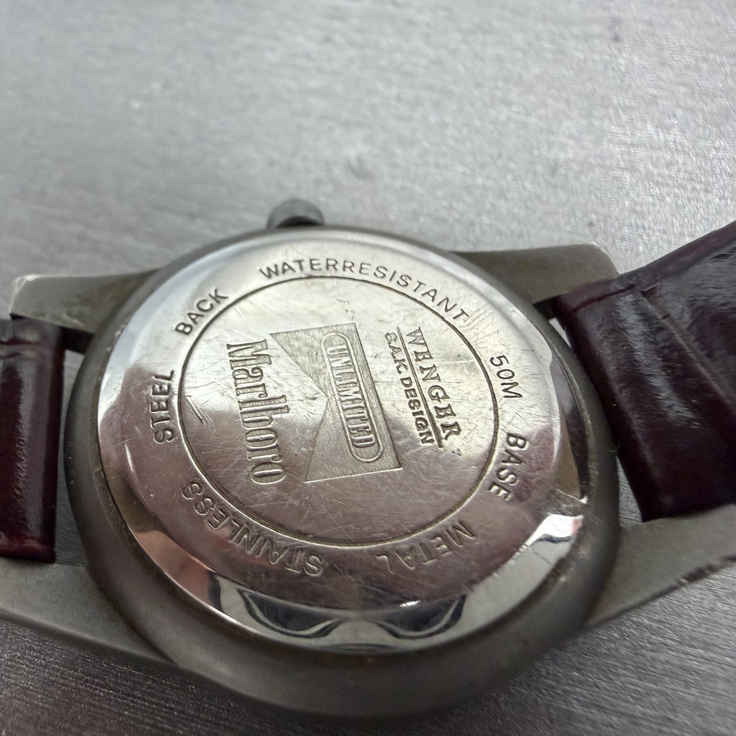 Wenger SAK Design Watch Women 29mm Black Dial Gray Tone Date Round New Batt A19