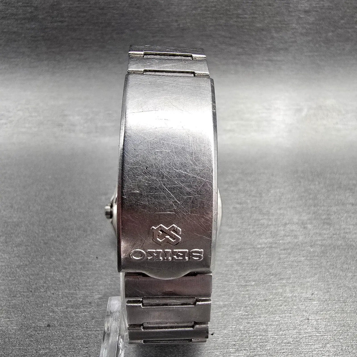 Seiko SQ Watch Men 35mm Silver Dial Silver Daydate Hexagon 7559-5010 New Battery7