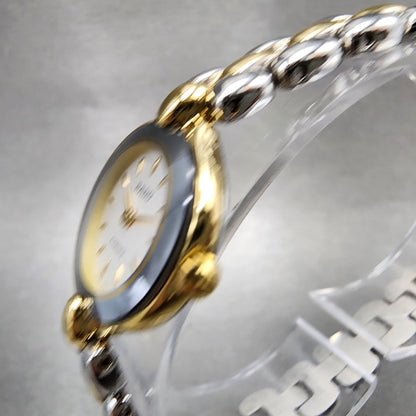 Rado Florence Watch Women 20mm White Dial Two Tone Round 153.3665.2 New Battery2