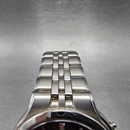 Seiko Solar Atomic Watch Men 38mm Blue Dial Steel Atomic Date 7B22-0AS0 PARTS!!!5