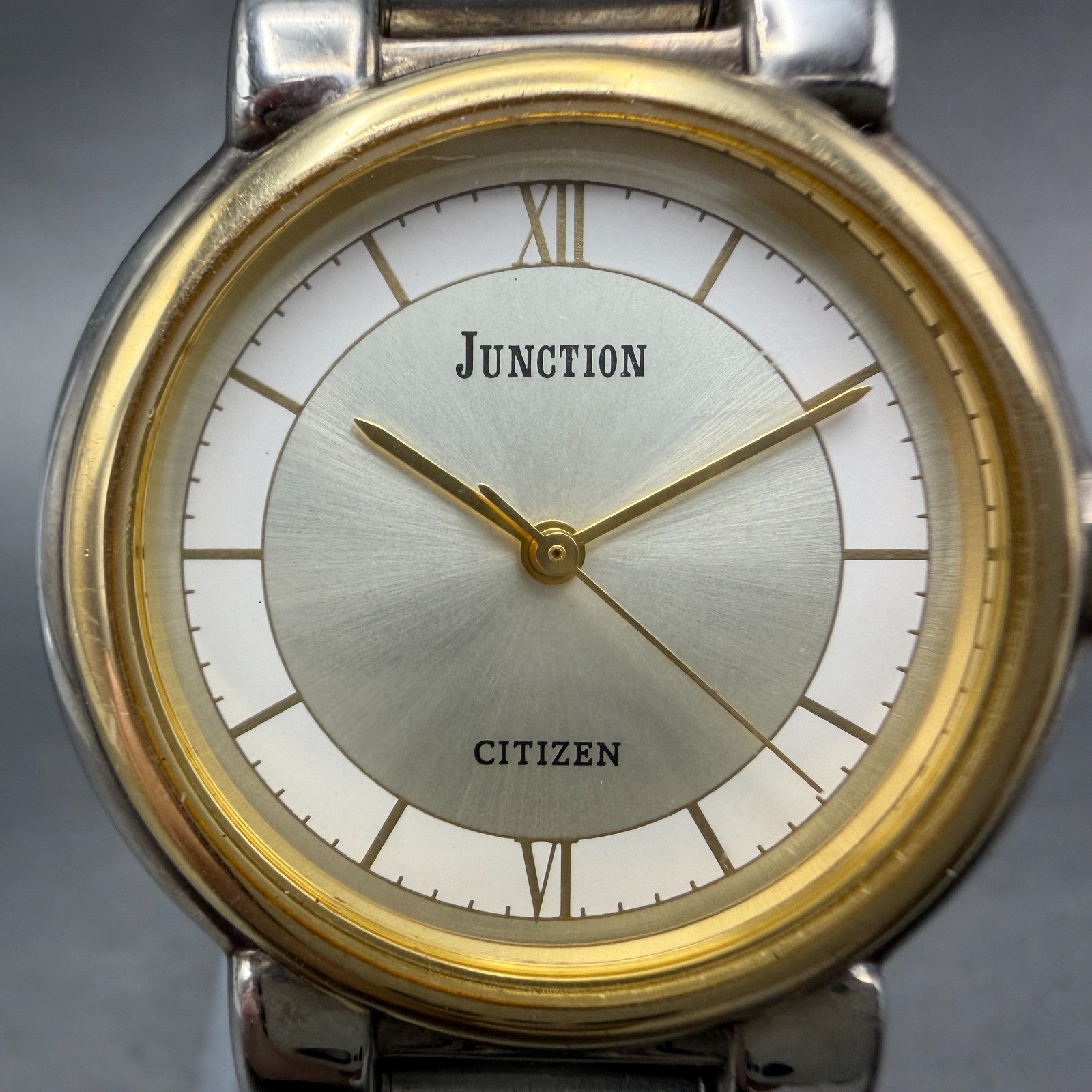 Citizen Junction Watch Unisex 31mm White Dial Two Tone Round 1032-344642 New Bat1