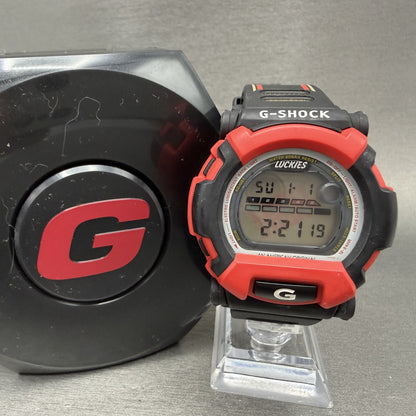 Casio GShock DW002 Watch Men 48mm Lucky Strike Digital Black Red New Battery0