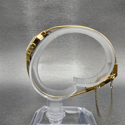 VTG Seiko Watch Women 17mm Silver Dial Gold Tone Octagon 2B205019 New Battery6