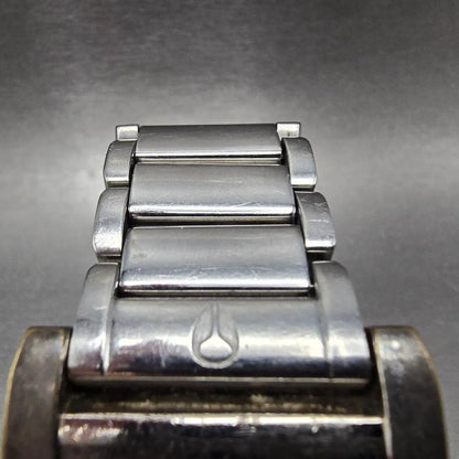 Nixon The Boss Watch Women White 30mm Dial Silver Rectangle New Battery4