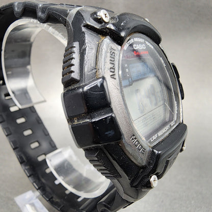 Casio WS220 Watch Men 50mm Digital Black Tone Alarm Chrono Solar PARTS4