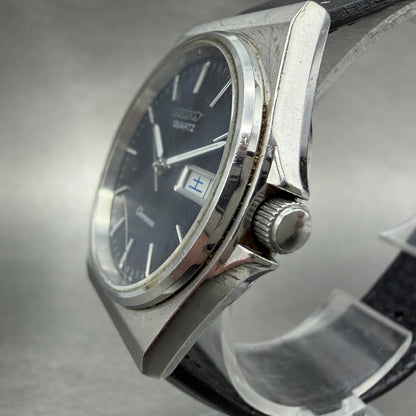 Seiko Chronos Watch Men 34mm Black Dial Silver Tone Daydate 8123-7090 New Batt2