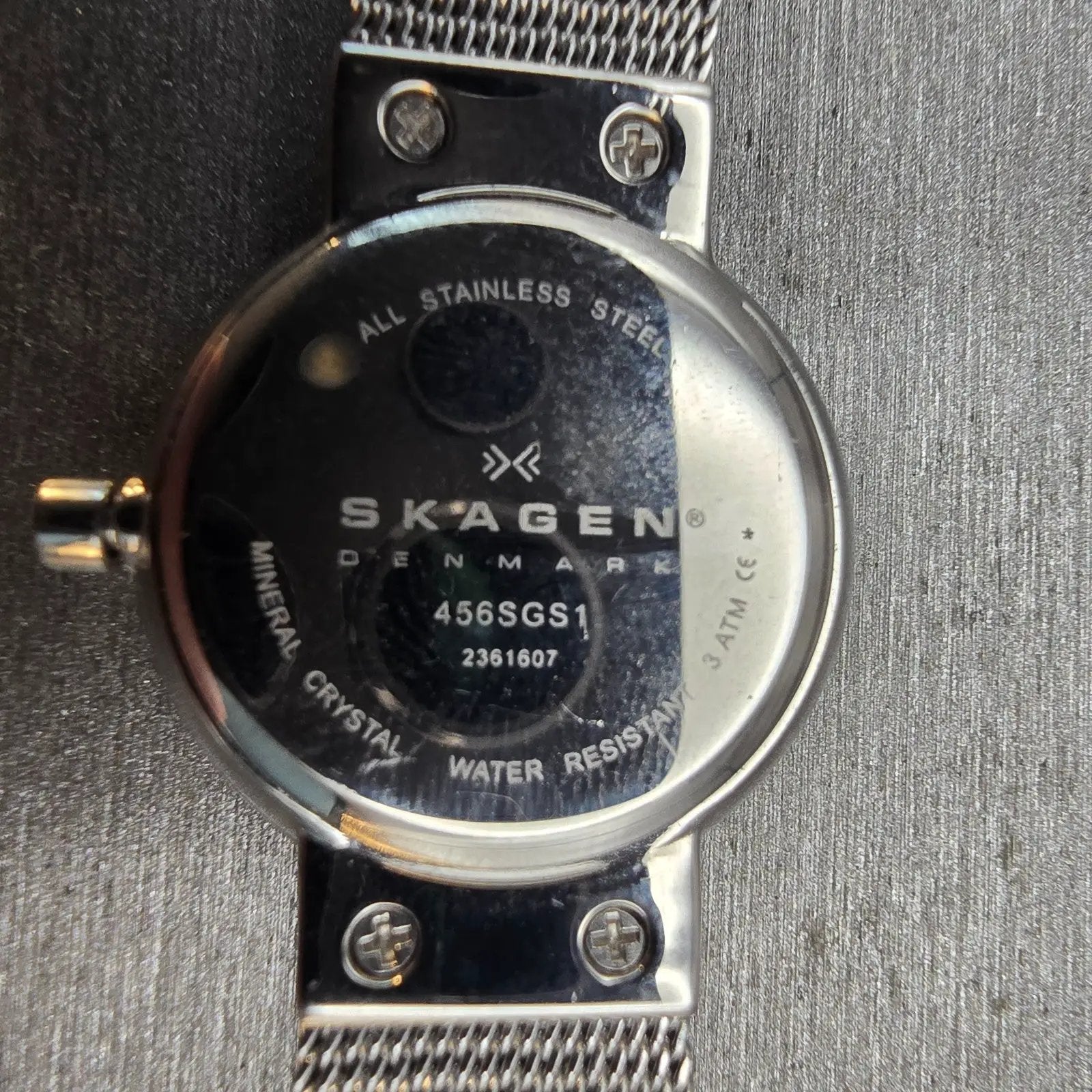 Skagen Leonora Watch Women 25mm Silver Dial Two Tone Round 456SGS1 New Battery10