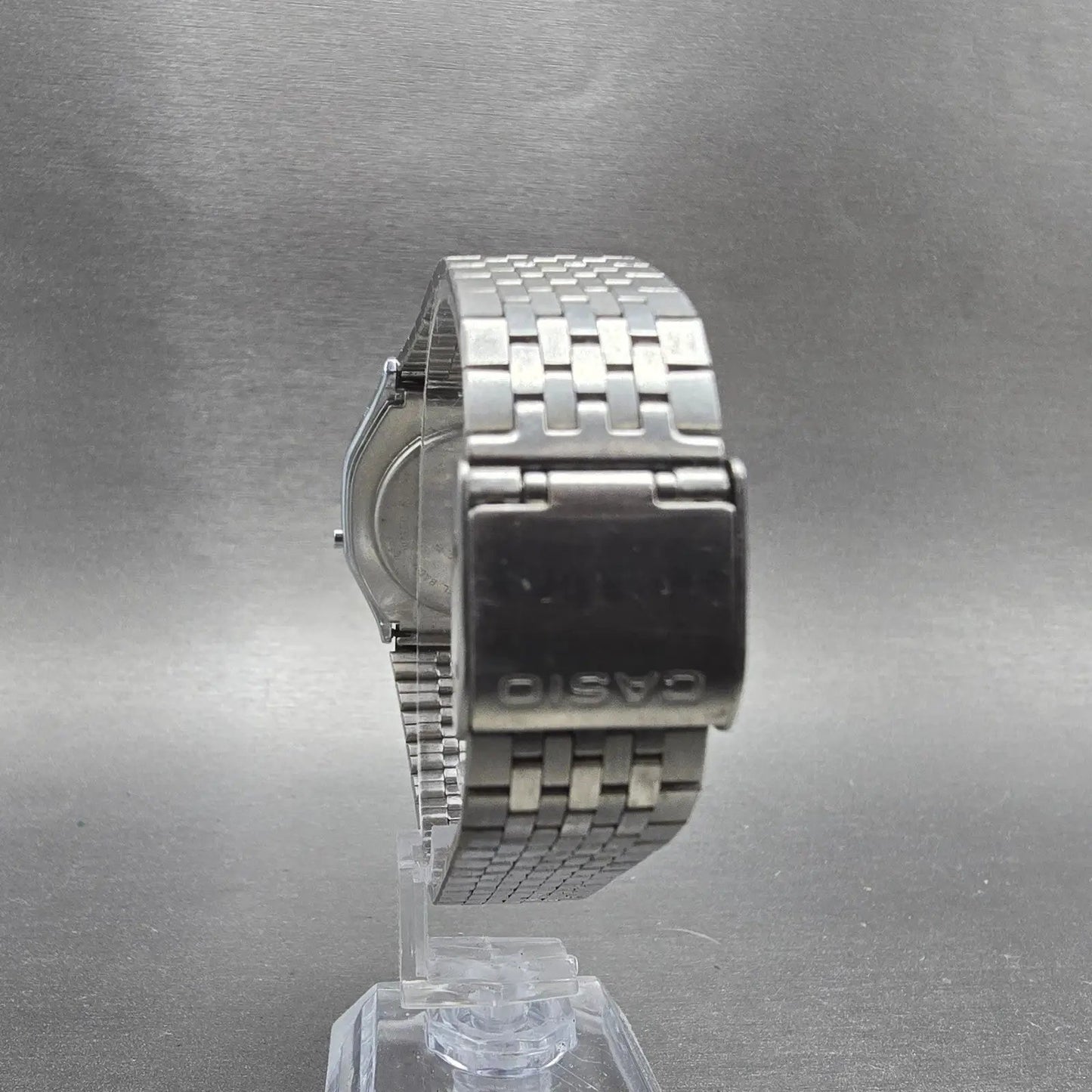 Casio A161 Watch Men 33mm Silver Tone Digital Alarm Chronograph PARTS8