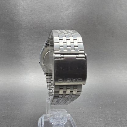 Casio A161 Watch Men 33mm Silver Tone Digital Alarm Chronograph PARTS8
