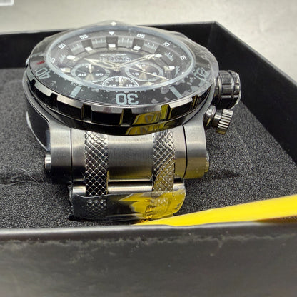 Invicta Coalition Force Chrono Watch Men 52mm Black Dial Black Tone Date 327272