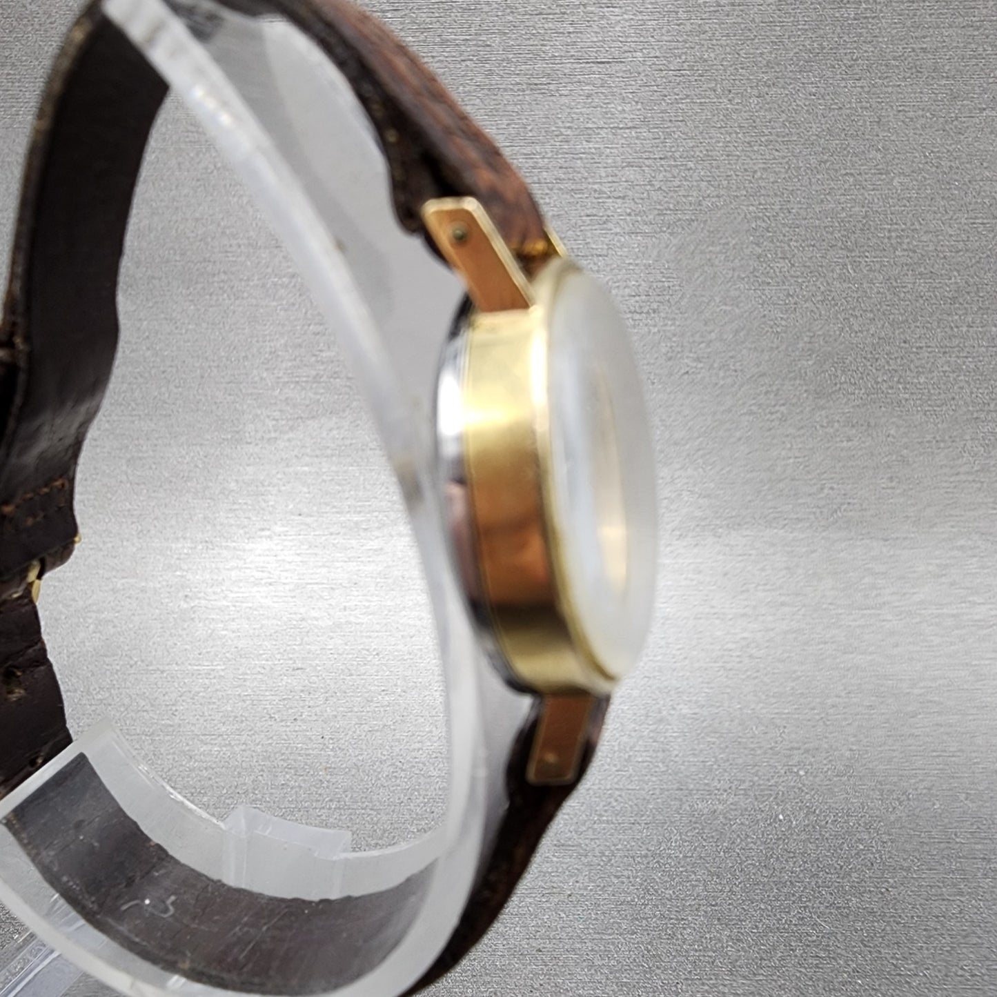 Bucherer Watch Women 21mm White Dial Gold Plated Manual Wind PARTS4