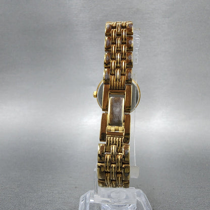 Seiko Watch Women 23mm Champagne Dial Gold Tone Date Round 7N820228 New Battery7