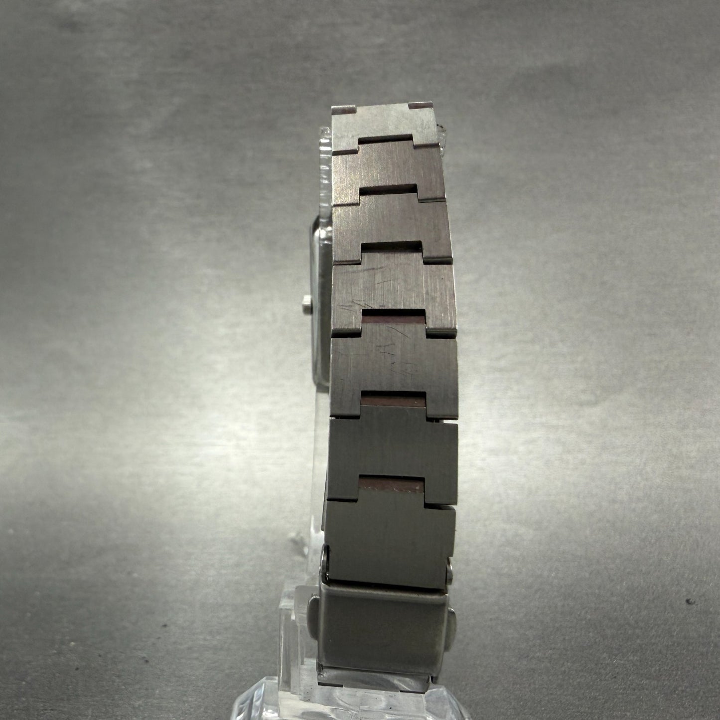 Citizen XC Tank Watch Men 19mm Blue Dial Silver Tone Rectangle 5930-H07855 Runs7