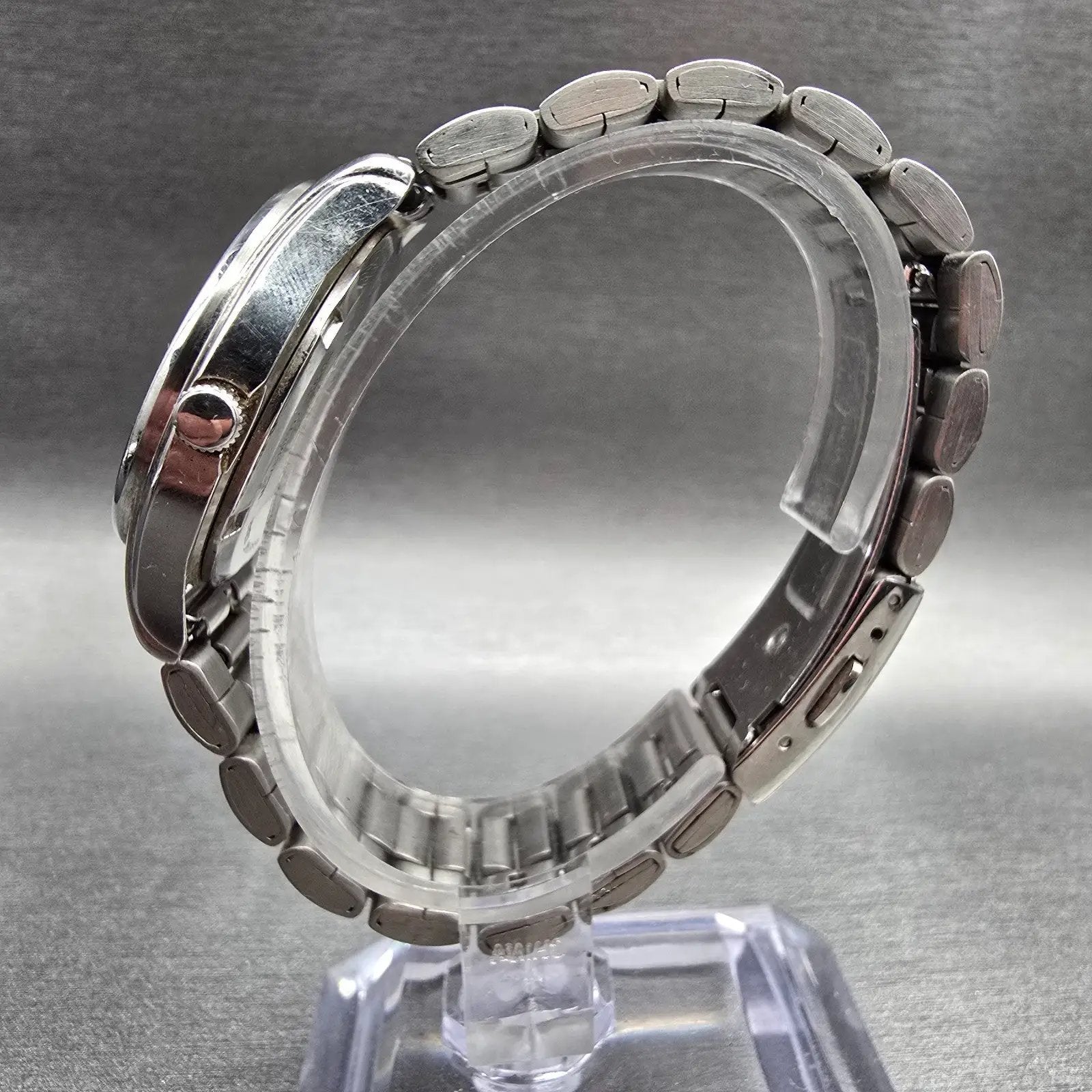 Seiko Alba Watch Men 33mm White Dial Silver Tone Round V501-0BN0 New Battery6