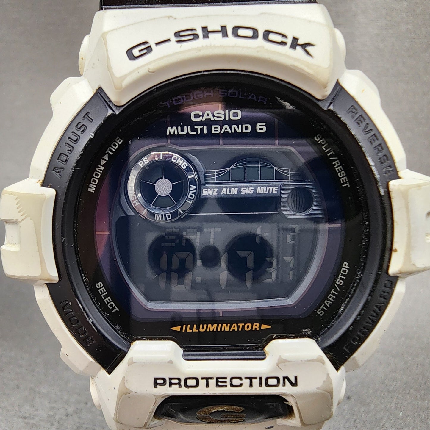 Casio GShock GWX8900B Watch Men 53mm Digital White Black Solar Atomic Works1
