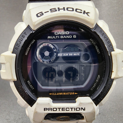 Casio GShock GWX8900B Watch Men 53mm Digital White Black Solar Atomic Works1