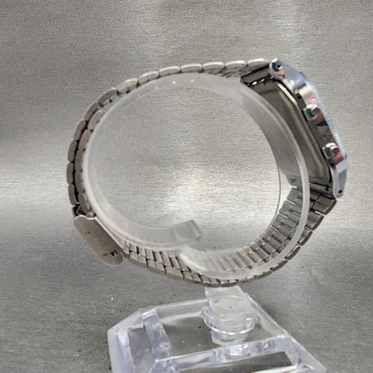 Casio AQ230 Watch Men 30mm White Dial Silver Tone Alarm Chrono New Battery8