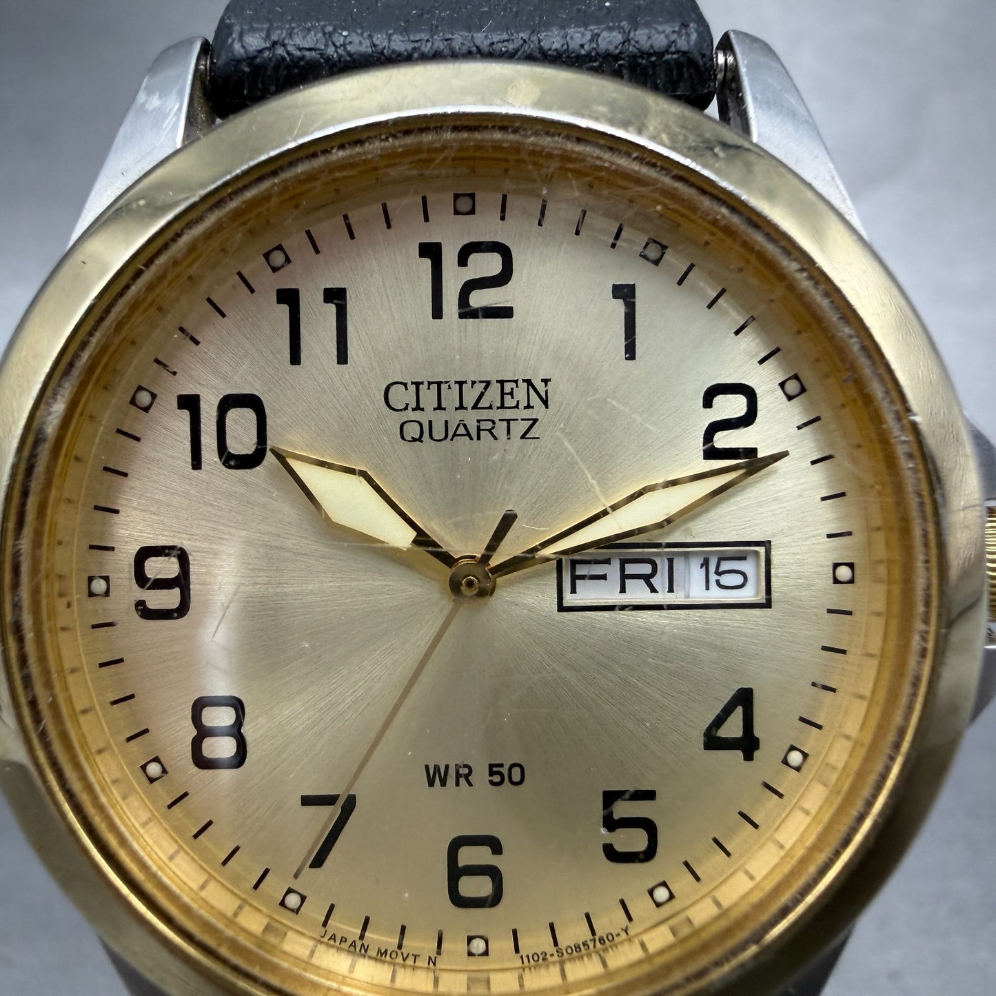 Citizen Watch Men 36mm Champagne Dial Two Tone Daydate 1102-S056039 New Battery1
