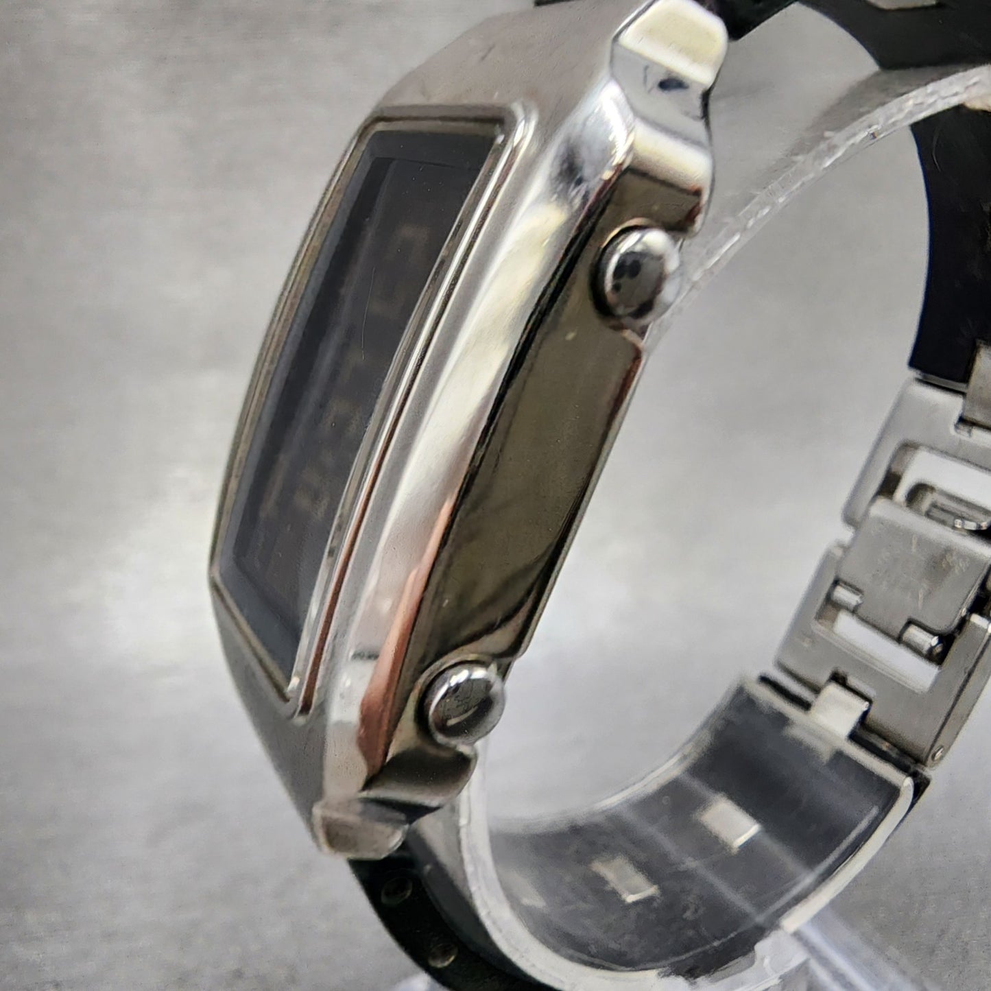 Casio Csterna Watch Women 25mm Digital Silver Tone Rectangle CSN022 New Battery2