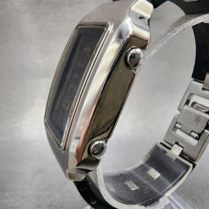 Casio Csterna Watch Women 25mm Digital Silver Tone Rectangle CSN022 New Battery2