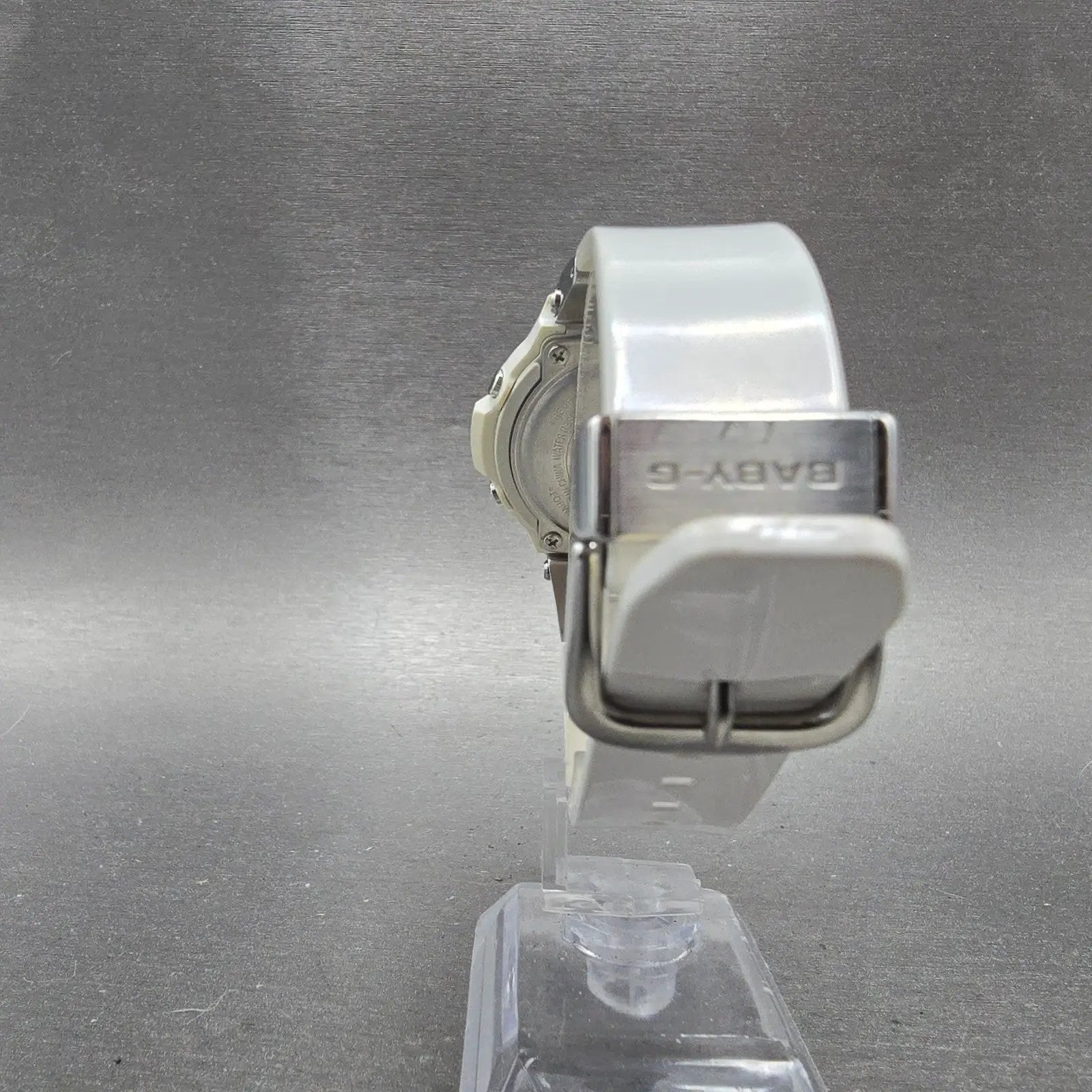 Casio Baby-G BGA-1400 Watch Women 41mm White Dial Silver Tone Round Works7