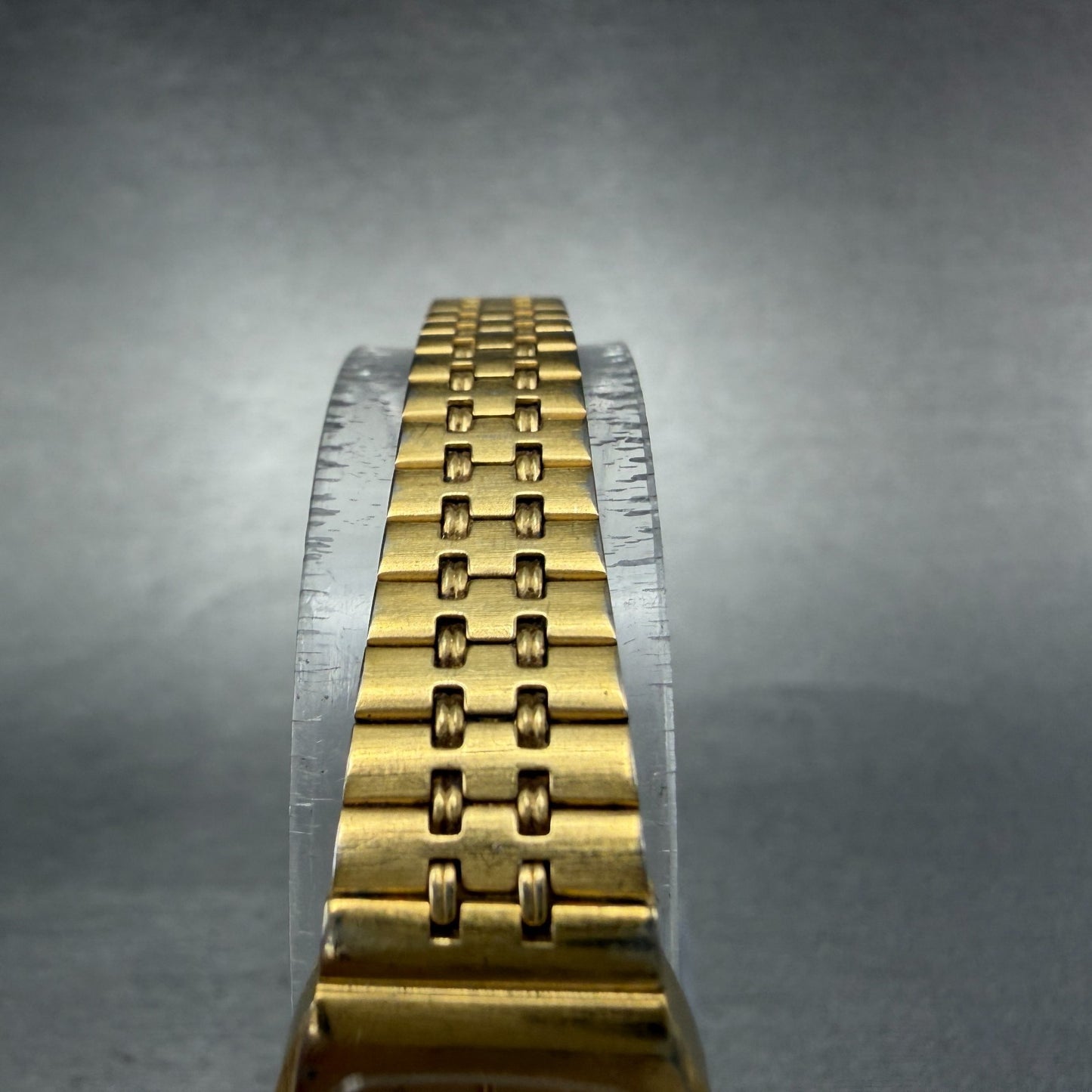 Seiko Tank Watch Women 16mm Champagne Dial Gold Tone 2C20-5969 New Battery4