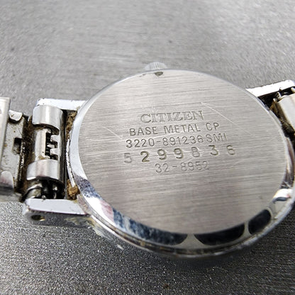Citizen CQ Watch Women 21mm Silver Dial Silver Tone Round 3220-891236  New Batt