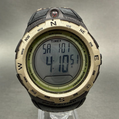 Timex Expedition Watch Men 44mm Digital Compass Alarm Brown Black New Battery0